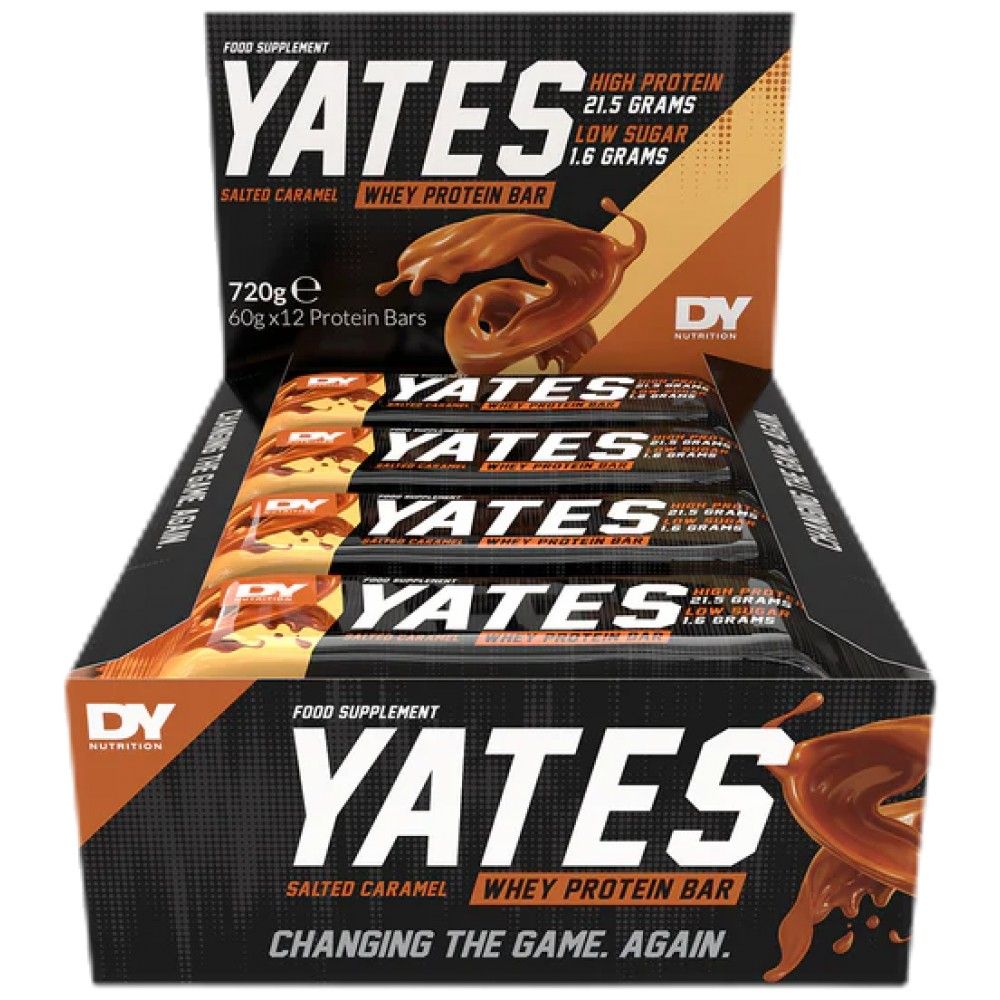 Yates Whey Protein Bar | No Sugar - 12 x 60 грама - Feel You