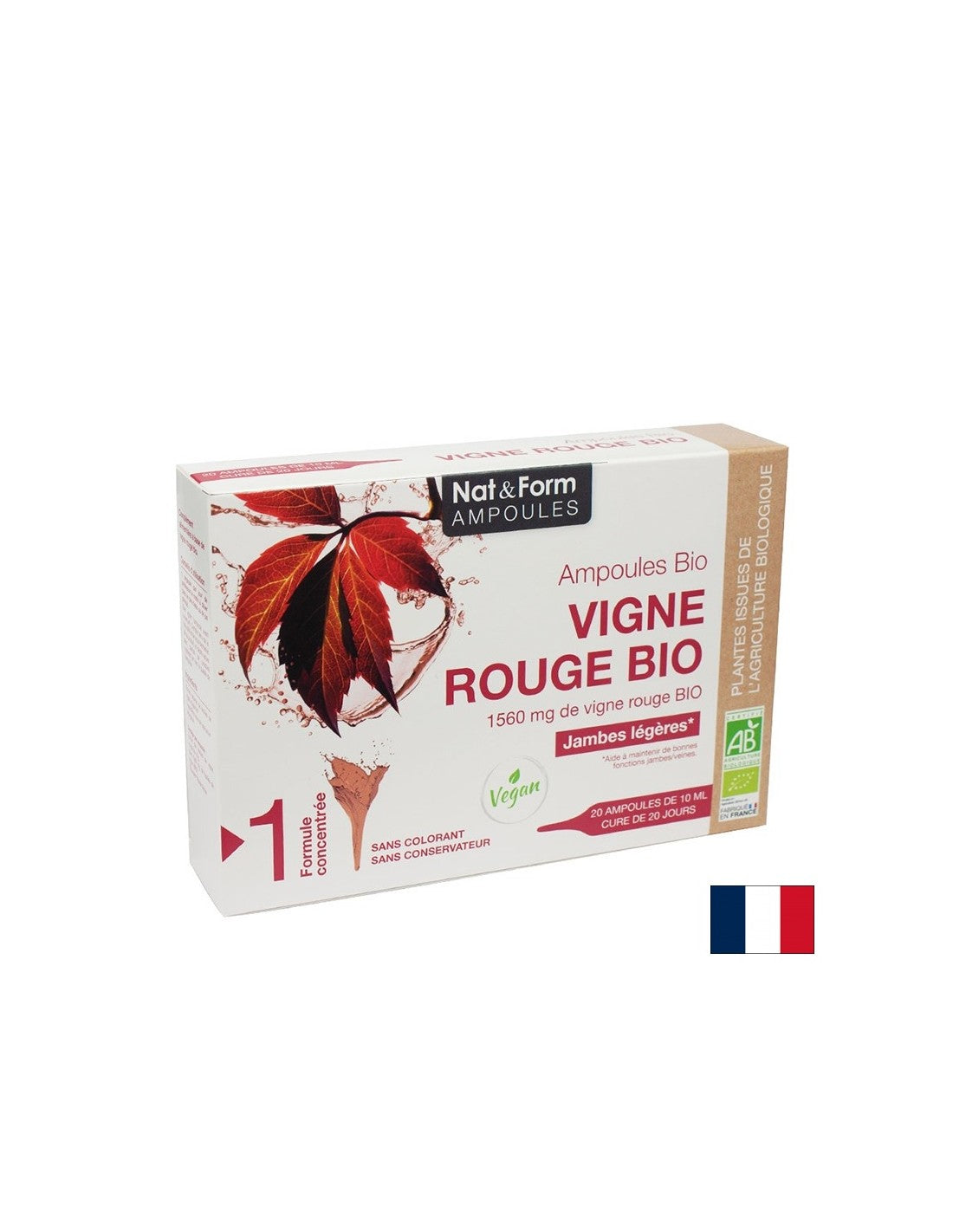 Защита на кръвоносните съдове - Червени лозови листа Био, 20 ампули - Feel You