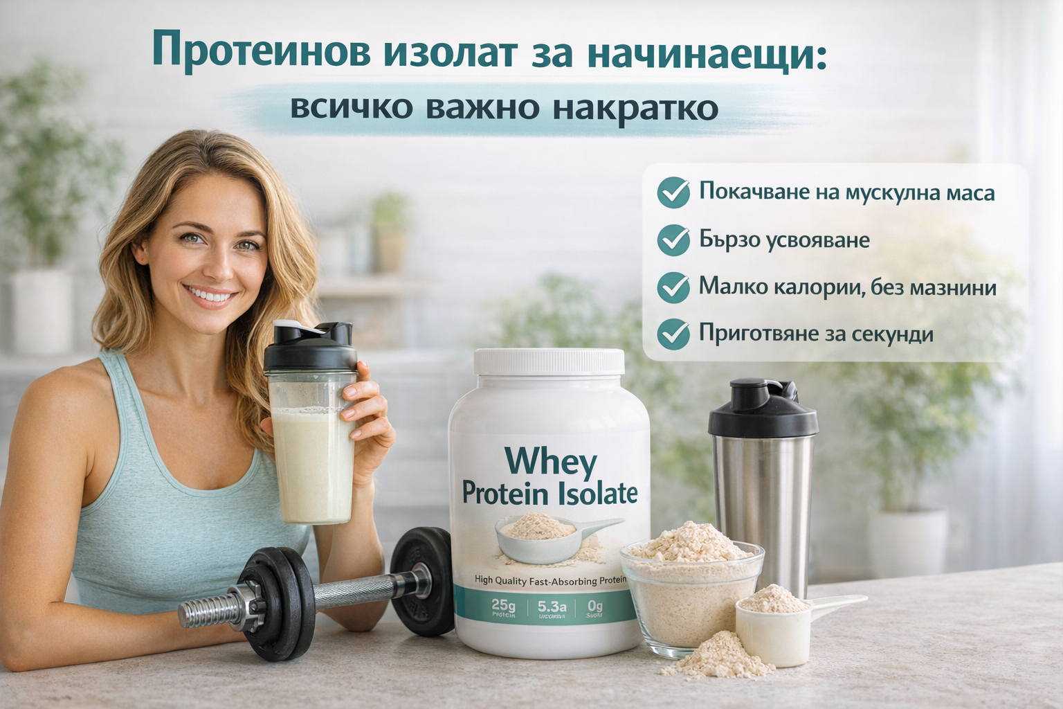 Протеинов изолат за начинаещи: всичко важно накратко