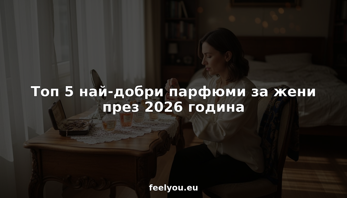 Жена внимателно избира парфюм пред стилна тоалетка, потънала в аромати и елегантност.