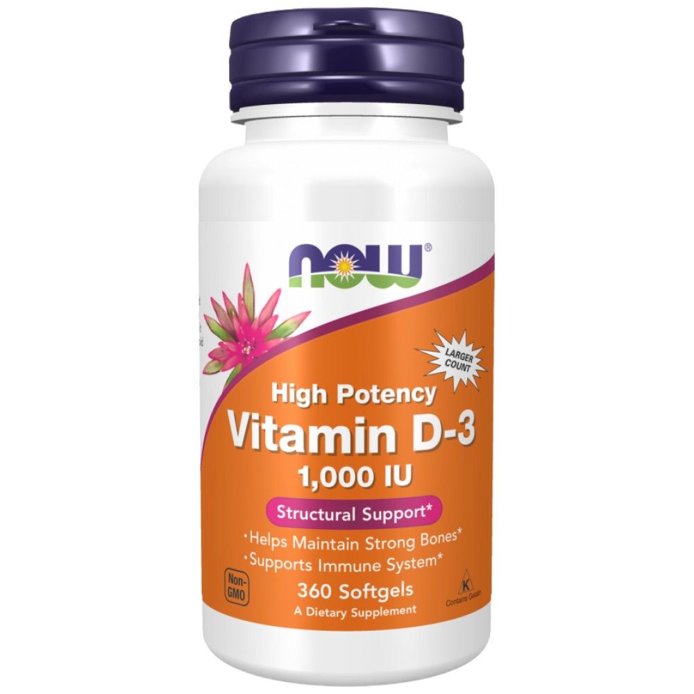 Vitamin D-3 1000 IU - 180 Gel capsules