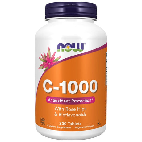 Vitamin C-1000 / with Rose Hips + Bioflavonoids - 250 Таблетки - Feel You