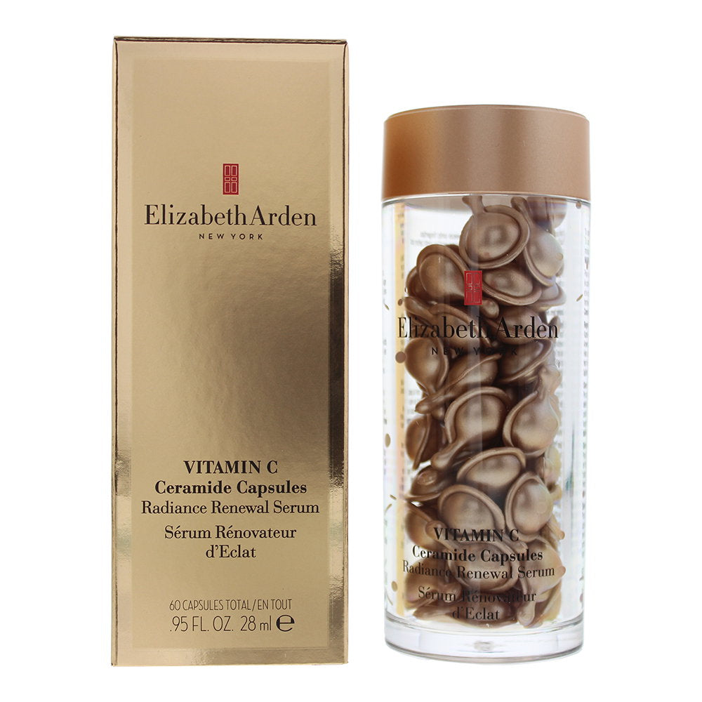 Elizabeth Arden, Ceramide, Vitamin C, Radiance, Daily, Ampoules Treatment Serum, For Face, For Women, 60 Capsules, 28 ml