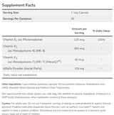 Vitamin MK7 Plus With K1 & MK-4 - 90 Veg Capsules - Feel You
