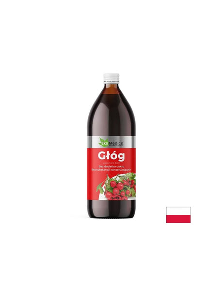 Сок от глог с каму-каму и натурален витамин С - Сърце и нервна система, 1 литър, 20 или 40 дози - Feel You