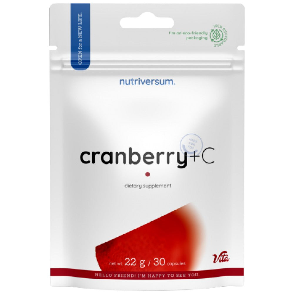 Cranberry Caps + Vitamin C - 30 капсули - Feel You