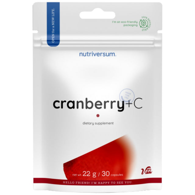 Cranberry Caps + Vitamin C - 30 капсули - Feel You