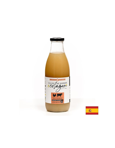 Костен бульон - пилешки и телешки, БИО - С ябълков оцет и хималайска сол, 1 литър - Feel You