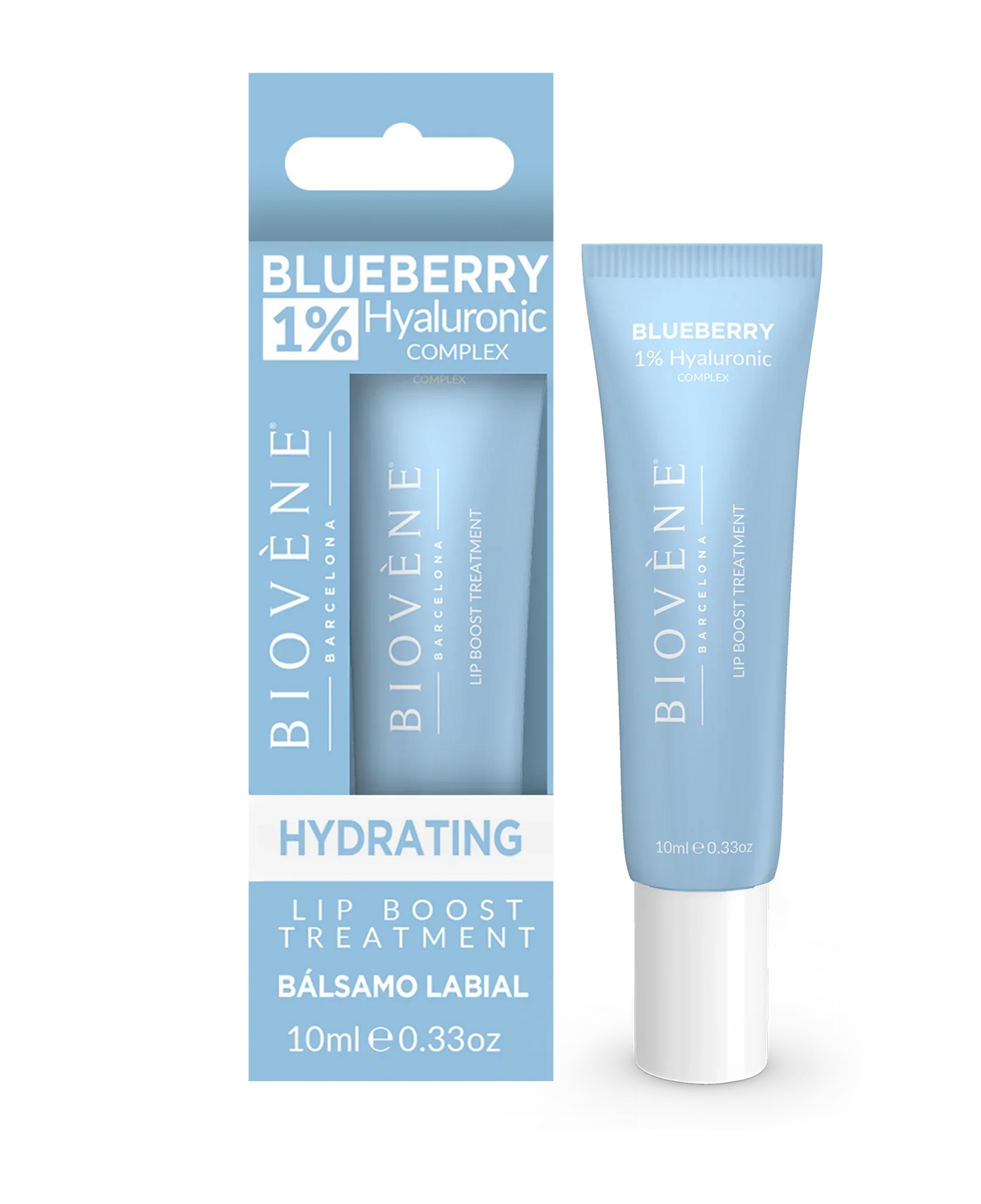 1% Hyaluronic Lip Boost – Хидратиращ балсам за устни с боровинка - 10 мл - Feel You