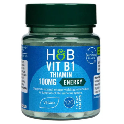 Витамин Б1 (Vitamin B1)  100мг 120 таблетки HOLLAND & BARRETT - Feel You