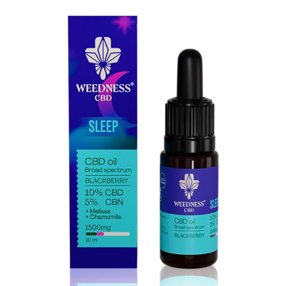 Сън СБД масло 10% + СБН 5% Широк спектър |Къпина (10ml) - Feel You