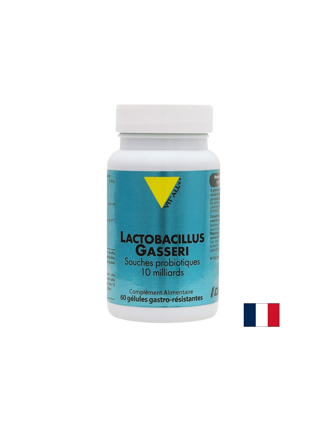 Пробиотик Лактобацилус Гасери, 10 млрд. активни пробиотици х 60 стомашно-устойчиви капсули - Feel You