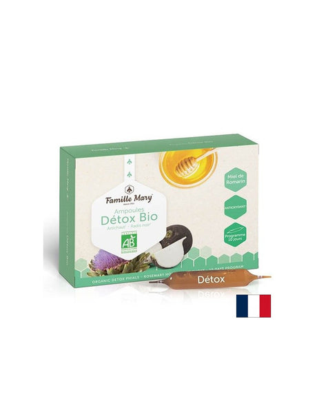 Детокс ампули (с артишок, розмарин, пчелен мед и черна ряпа), 10 ампули - Feel You