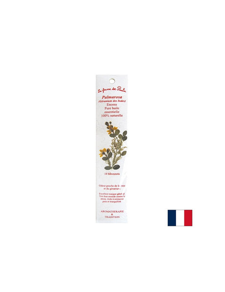 Пръчици за горене с аромат на Палмароза (Индийски здравец), 10 бр. - Feel You