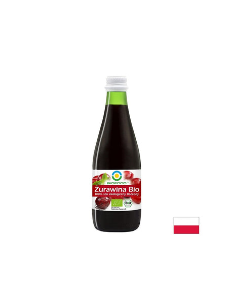 Био сок от червена боровинка 100%, 300 ml - Feel You