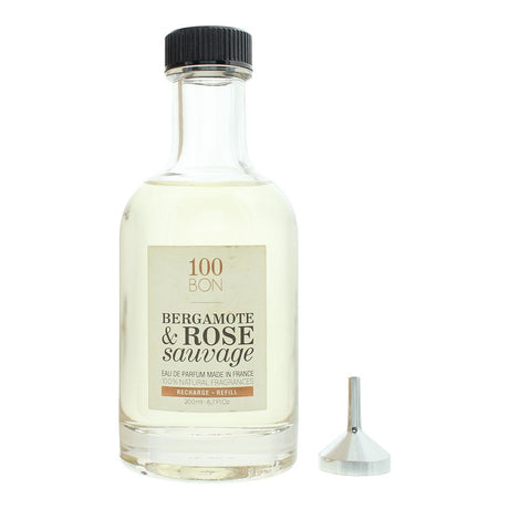 100 Bon, Bergamote & Rose Sauvage, Eau De Parfum, Unisex, Refill, 200 ml *Tester - Feel You