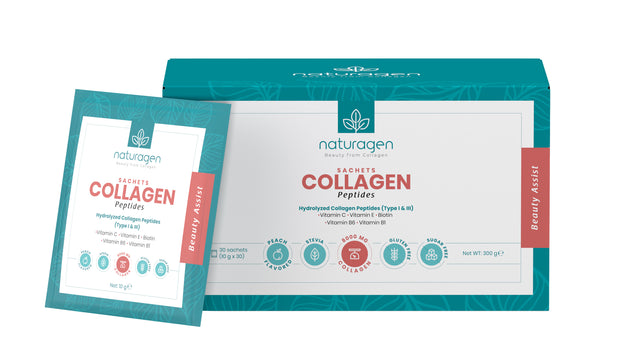 100% Collagen Peptides 10000mg Sashes 30 x 10 grams - Feel You