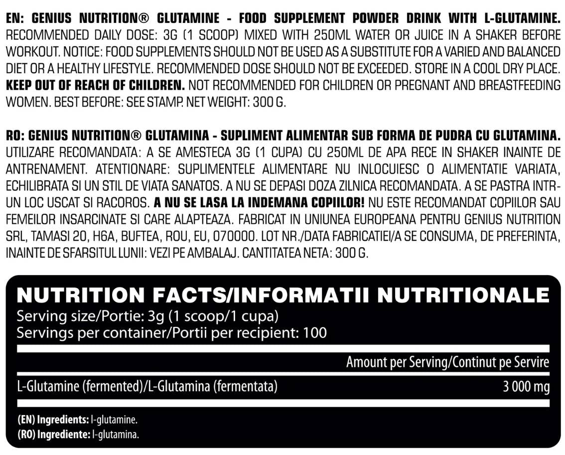 100% Fermented Glutamine - 300 грама - Feel You