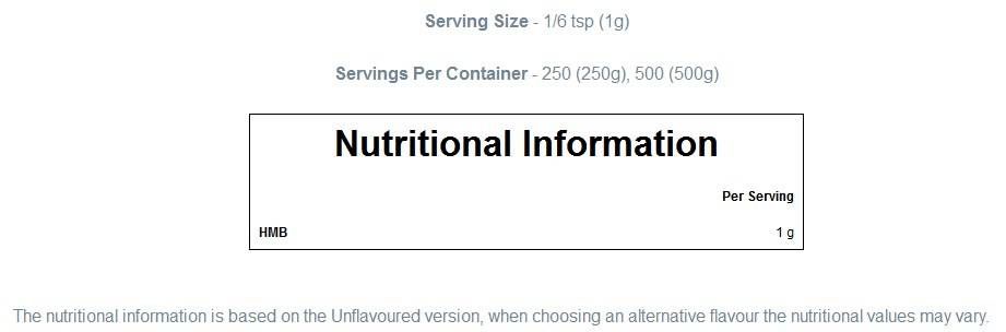 100% HMB Amino Acid - 250 грама - Feel You