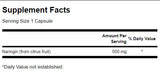 100% Natural Naringin 500 mg - 60 капсули - Feel You