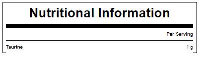 100% Taurine Amino Acid - 250 грама - Feel You
