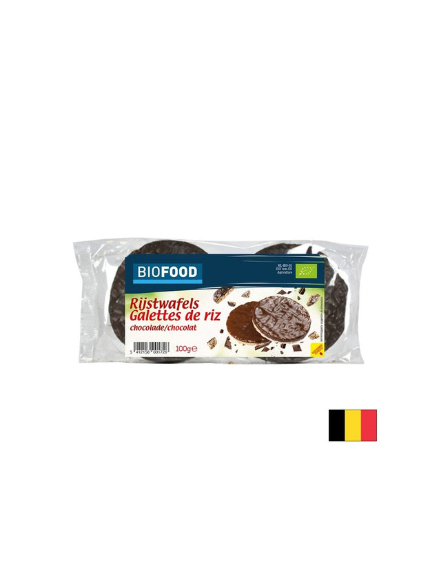 Оризови бисквити с черен шоколад, БИО, 100 g - Feel You
