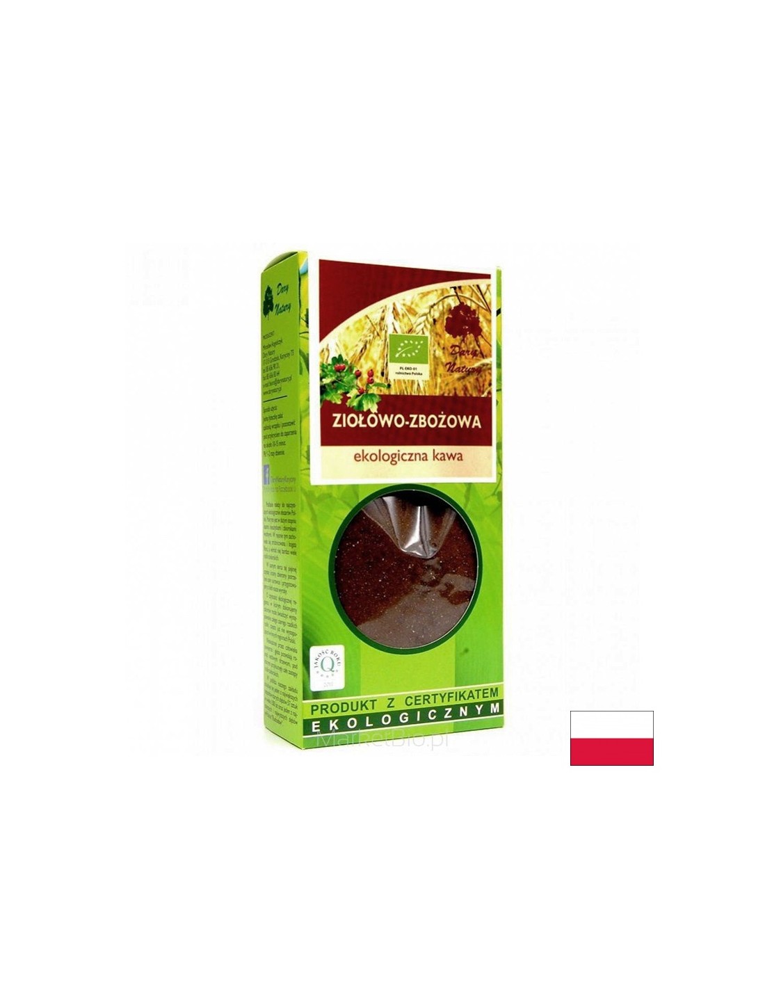 Билково кафе от зърна и билки Био, 100 g Dary Natury - Feel You