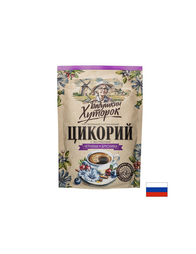 Разтворимо кафе от цикория с черна и червена боровинка, 100 g прах - Feel You