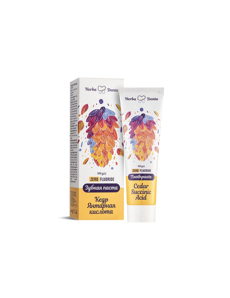 Паста за зъби с кедър, янтарна киселина и пребиотик, 100 g - Feel You