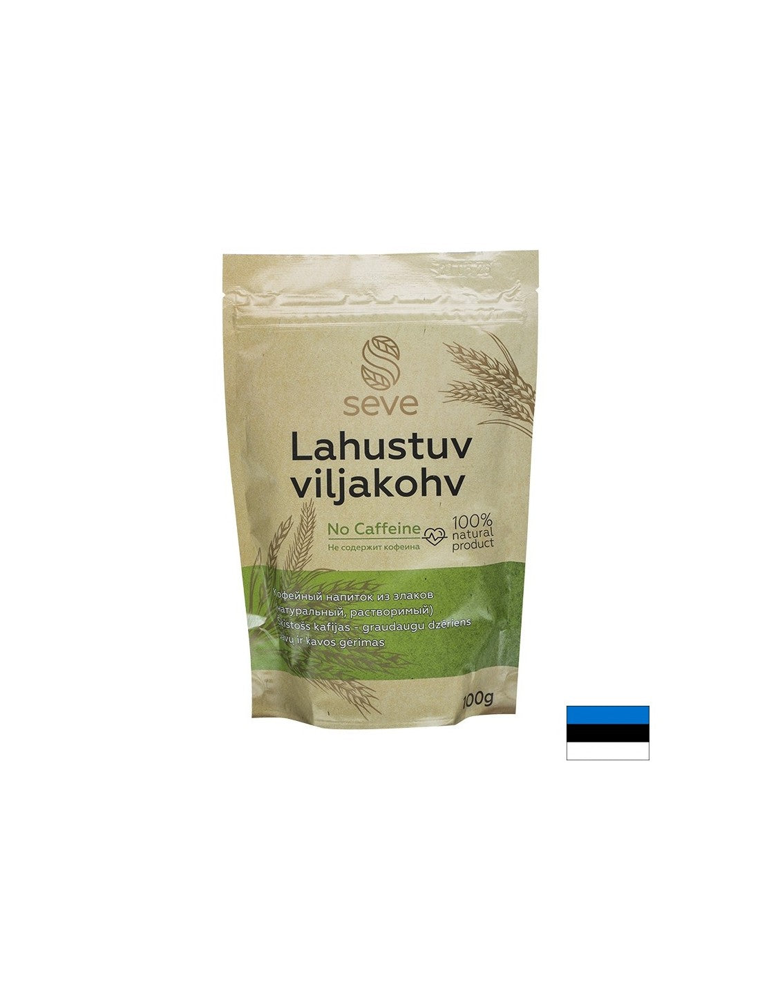 Кафе от ечемик и ръж Източник на фибри за добро храносмилане Разтворима напитка, 100 g прах - Feel You