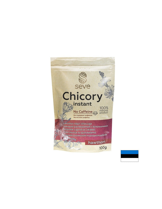 Разтворимо кафе от цикория с глог За добро храносмилане и сърдечен тонус 100 g - Feel You