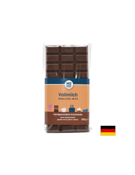 Пълномаслен шоколад (без захар), 100 g - Feel You