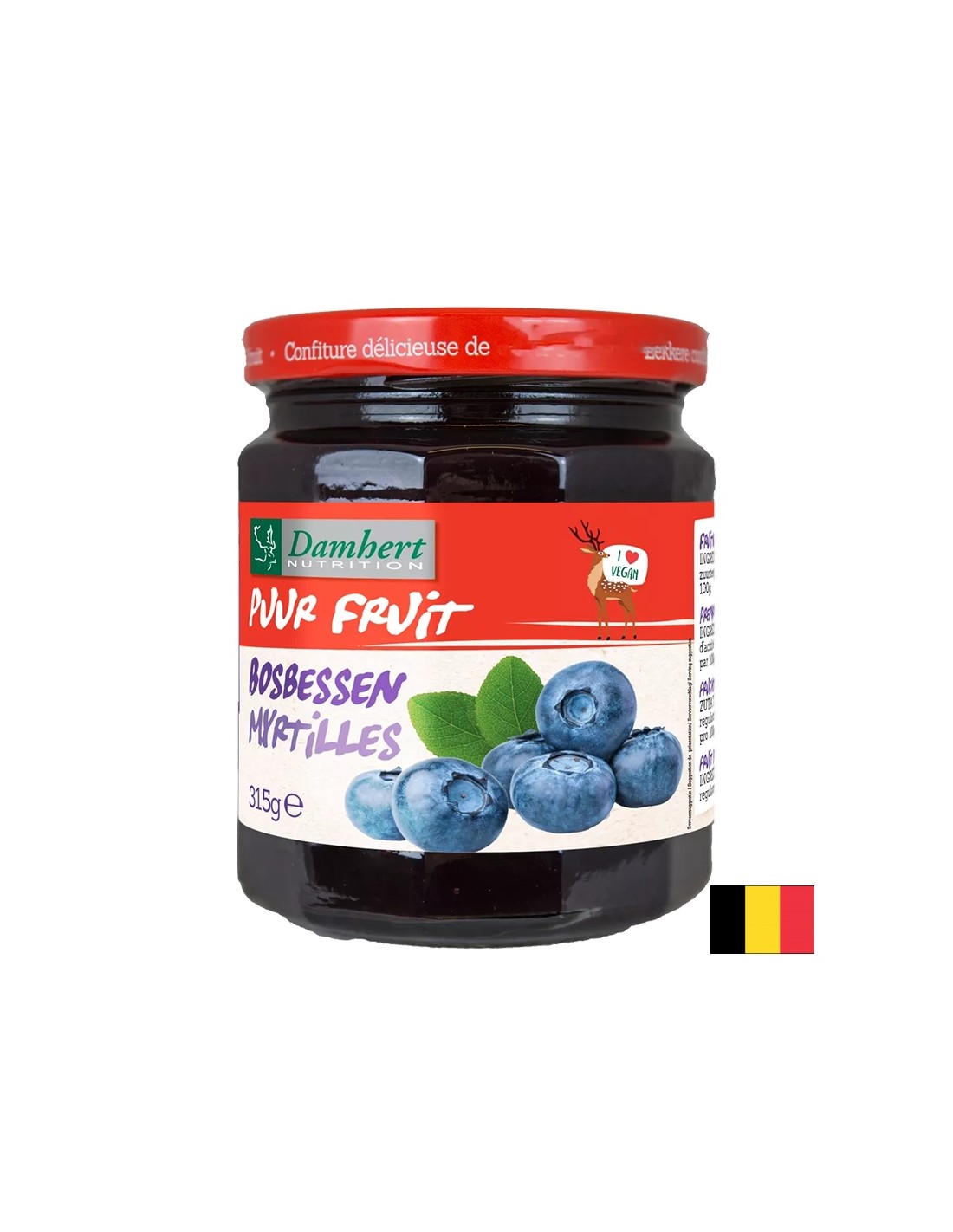 100% Blueberry Jam (sugar free), 315 g