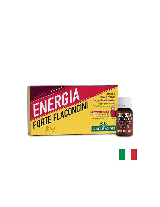 Формула за енергия и издръжливост с Кордицепс 100 mg + Годжи бери 200 mg, Energia Forte, 10 флакона x 10 ml - Feel You