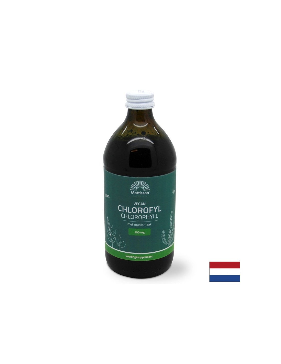 Детоксикация - Хлорофил, 100 mg x 500 ml, с аромат на мента - Feel You