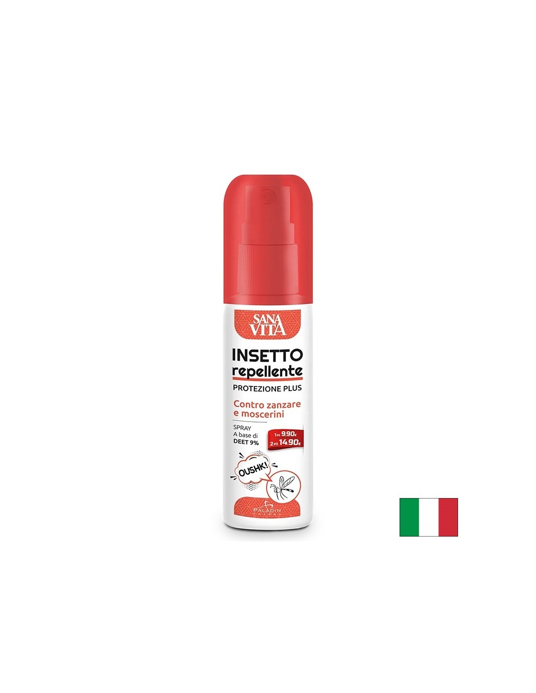 Репелентен спрей против ухапвания от комари и насекоми, 100 ml - Feel You