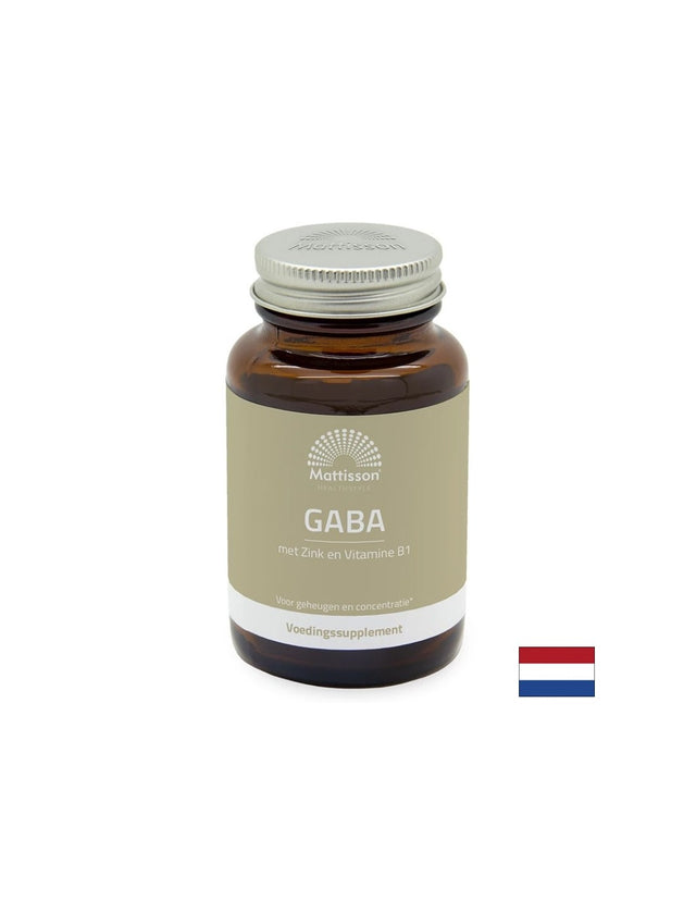 Стрес и добро настроение - ГАБА 1000 mg + Цинк и Витамин В1, 60 таблетки - Feel You