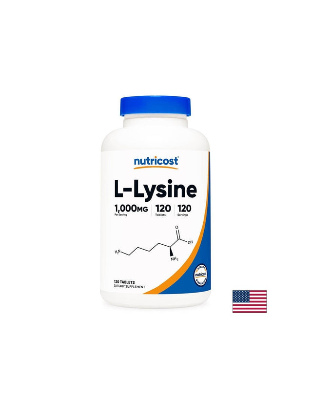 Херпес симплекс, костна система - Л-Лизин (хидрохлорид) 1000 mg, 120 таблетки - Feel You