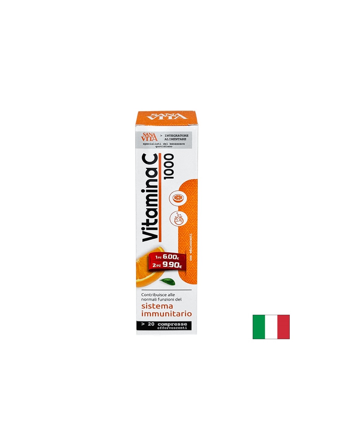 Имунитет - Витамин С, 1000 mg х 20 ефервесцентни таблетки - Feel You