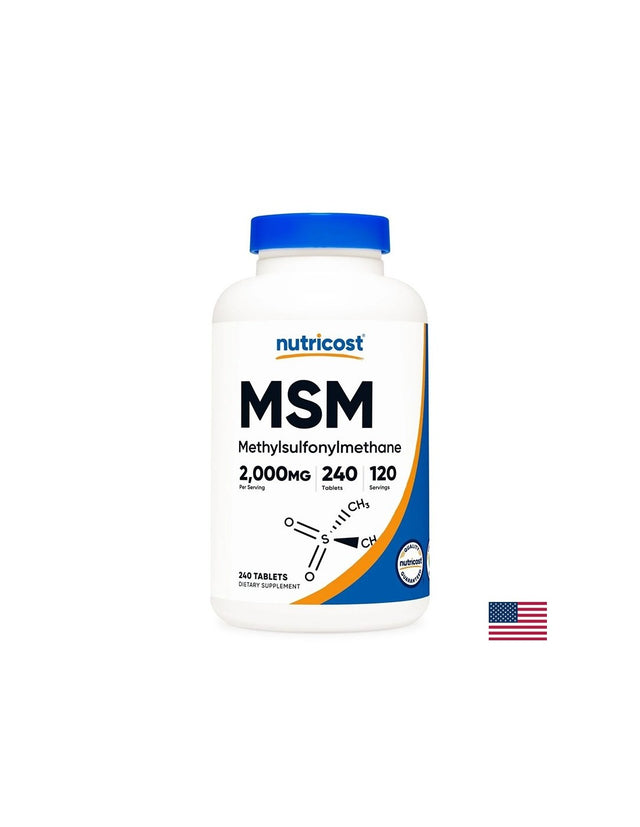 Кости и стави - МСМ (метил сулфонил метан), 1000 mg х 240 таблетки - Feel You