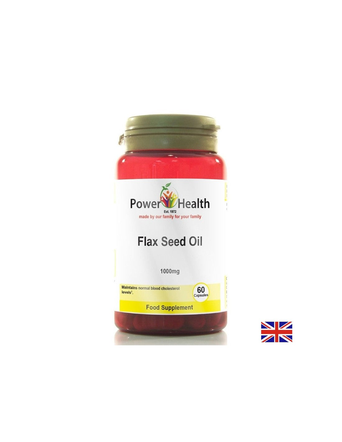Ленено масло за сърцето, кожата и косата 1000 mg, 60 капсули - Feel You
