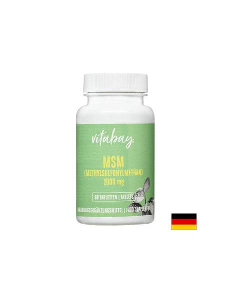 Кости и стави - МСМ (Метилсулфониметан), 1000 mg х 60 капсули - Feel You