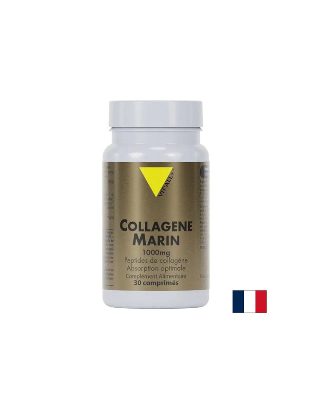 Морски колаген 1000 mg + Витамин C 200 mg – Подмладена кожа, силни стави и блестяща коса, 30 таблетки - Feel You