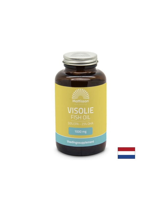 Рибено масло 1000 mg - EPA 455 mg/ DHA 230 mg, 60 капсули Mattisson Healthstyle - Feel You