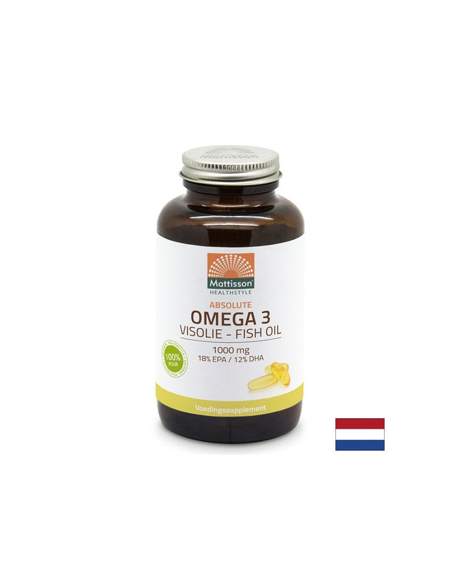 Рибено масло 1000 mg  - ЕPA 180 mg /DHA 120 mg, 120 капсули Mattisson Healthstyle - Feel You