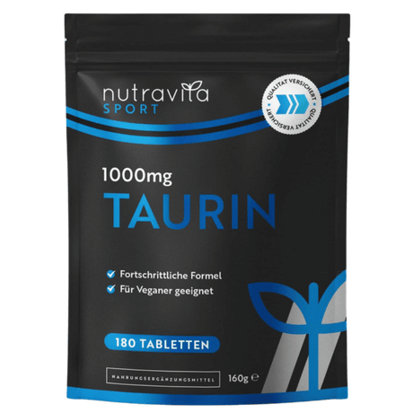 Таурин 1000 мг /180 таблетки, 90 дни/ - Nutra Best Bulgaria