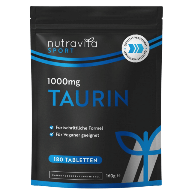 Таурин 1000 мг /180 таблетки, 90 дни/ - Nutra Best Bulgaria