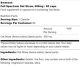 Full Spectrum Oat Straw 400 mg 60 капсули - Feel You