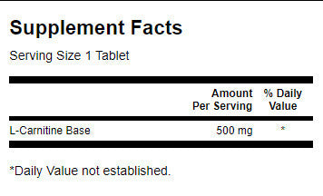 L-Carnitine 500 mg - 100 Таблетки - Feel You