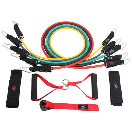 Комплект фитнес ластици за трениране от 11 части / Resistance Band Set - Feel You